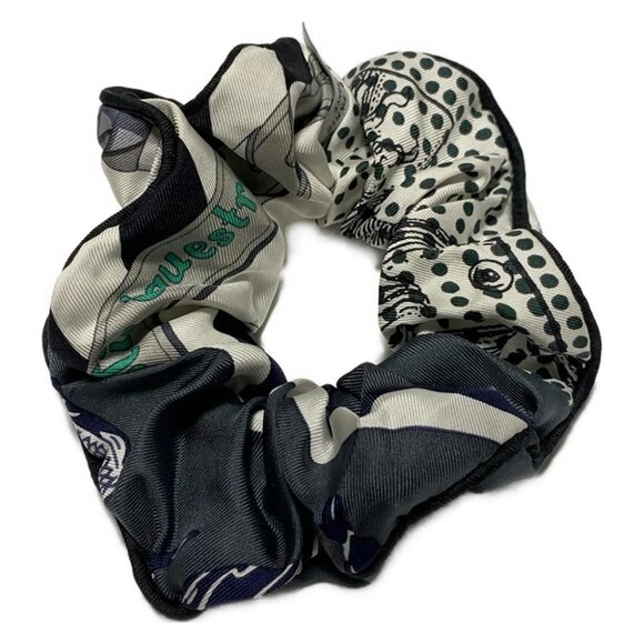 Auth HERMES - Dark Gray White Multi Silk None Other Jewellery - Picture 1 of 3